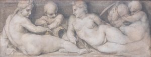 Scène avec des figures dans le style classique - Andrea del Sarto