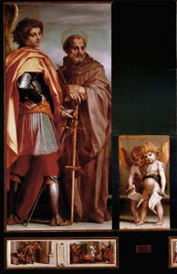 Retable de Vallombrosa : saint Michel et Giovanni Gualberto, panneaux latéraux - Andrea del Sarto