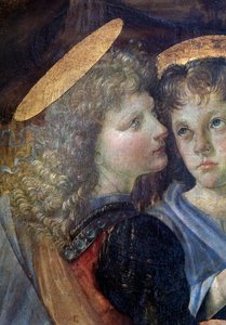 Le baptême du Christ (détail) - Andrea del Verrocchio