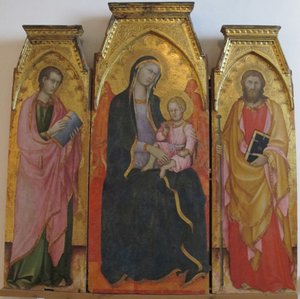 madone avec enfant entre les saints - Andrea di Bartolo