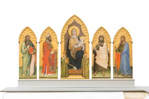 Madone et Enfant en majesté avec des saints