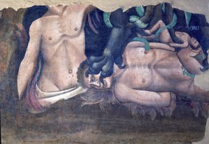 Le Triomphe de la mort (détail) de la torture des damnés - Andrea di Cione Orcagna