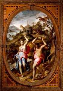 Deucalion et Pyrrha - Andrea di Mariotto del Minga