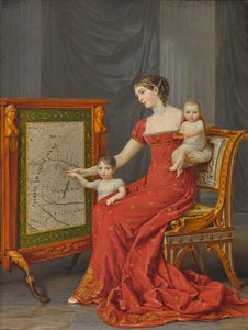 Princesse Augusta de Bavière (1788-1851), Duchesse de Leuchtenberg, avec ses filles Joséphine et Eugénie - Andrea the Elder Appiani