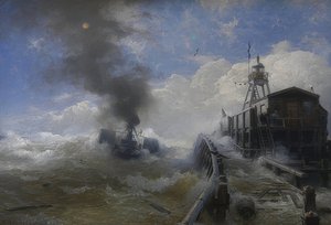 Un remorqueur quittant le port d