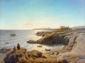 Côte près de Syracuse. 1861 - Andreas Achenbach