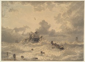 Tempête en mer - Andreas Achenbach