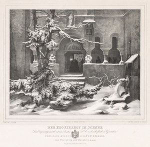 Cimetière sous la neige