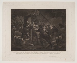 Le roi Christian IV sur le navire Trefoldigheden lors de la bataille navale de Femern - Andreas Flint