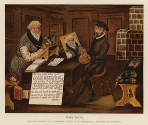 Hans Sachs, meistersinger, poète et dramaturge allemand
