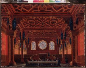 Décor préparatoire pour l