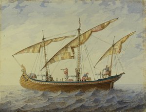Décor de scène pour le ballet Corsaire par A. Adam, 1863 - Andreas Leonhard Roller