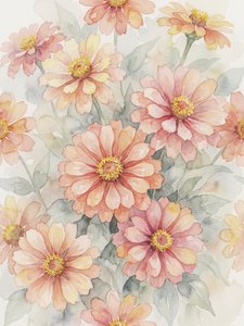 Fleurs de zinnia rose pâle - Andreas Magnusson