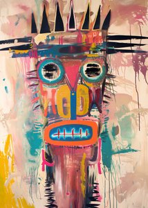 Visage coloré recouvert de graffitis - Andreas Magnusson