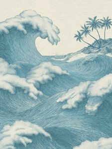 Vagues tropicales déferlantes