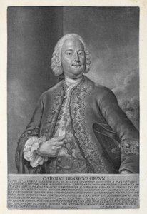 Carl Heinrich Graun (1703-59) gravé par Valentin Daniel Preissler (1717-65) 1752