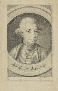 Portrait du compositeur Josef Myslivecek 1737-1781, vers 1780 - Andreas Niederhofer