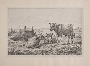 Danois : Un taureau et deux vaches - Andreas Peter Madsen