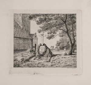 Tombe de Lundbye au cimetière de Bedsted en Jutland du Sud - Andreas Peter Madsen