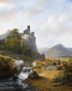 Paysage allemand avec ruine - Andreas Schelfhout