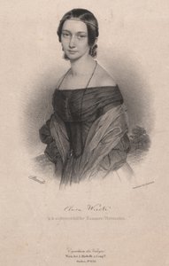 Portrait de Clara Wieck-Schumann 1819-1896, 1838 - Andreas Staub