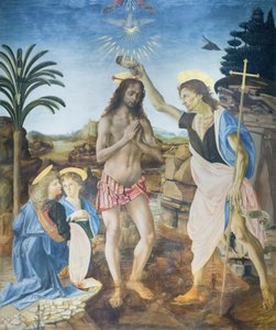 Le baptême du Christ - Andreea & Vinci Leonardo da (1452 1519) Verrocchio