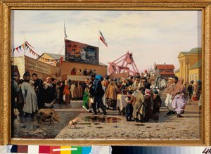 Stands forains du marché oriental de Toula - Andrei Andreevich Popov