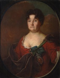 Portrait de la comtesse Anastasia Petrovna Golitsyna 1665-1729, née Prozorovskaya, 1728 - Andrei Matveyevich Matveyev