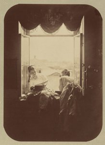 [Deux jeunes femmes à la fenêtre] - Andrei Osipovich Karelin
