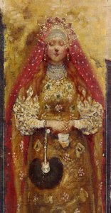 Femme boyard (détail) - Andrei Petrovich Ryabushkin