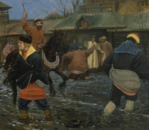 Rue de Moscou au XVIIe siècle lors d
