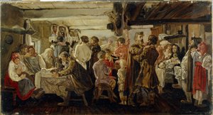 Une noce paysanne dans la region de Tambov - Andrei Petrovich Ryabushkin