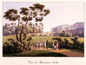 Vue de la galerie Cameron dans le parc de Tsarskoye Selo - Andrei Yefimovich Martynov