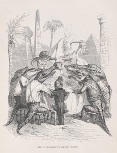 Amis, le sage place sa gloire dans bien manger, de Scènes de la vie privée, vers 1837-47