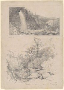 Chute de Kaatskill; et Dans le Clove de Kaatskill - Andrew Fisher Bunner