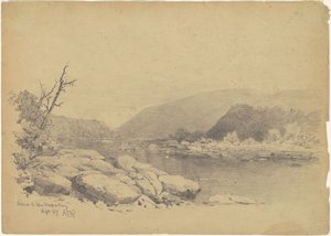Rivière Potomac en dessous de Harper