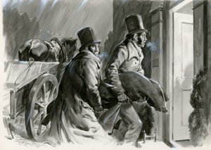 Burke and Hare Grave Robbers and Murderers (gouache sur papier) - Andrew Howat