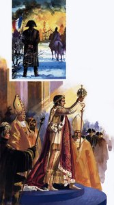 Scène du couronnement et Napoléon