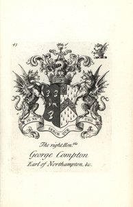 Blason et crête du très honorable George Compton, 6e Comte de Northampton - Andrew Johnston