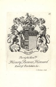 Blason et armoiries du très honorable Henry Bowes Howard - Andrew Johnston
