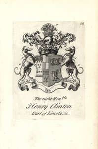 Blason et crête du très honorable Henry Clinton, 7e comte de Lincoln - Andrew Johnston