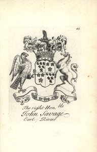 Blason et armoiries du très honorable John Savage, 5e comte de Rivers - Andrew Johnston