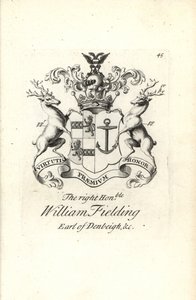 Blason et armoiries du très honorable William Fielding, 5e comte de Denbeigh - Andrew Johnston