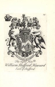 Blason et armoiries du très honorable William Stafford Howard, 2e comte de Stafford - Andrew Johnston