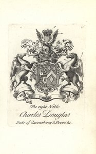 Armoiries et blason du très noble Charles Douglas, 3e duc de Queensberry et Dover - Andrew Johnston