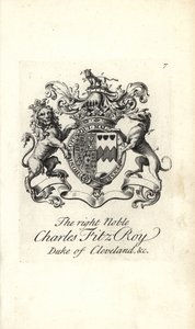 Armoiries et blason du très noble Charles Fitz-Roy, 2e duc de Cleveland - Andrew Johnston