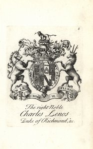 Blason et armoiries du noble Charles Lenos ou Charles Lennox - Andrew Johnston