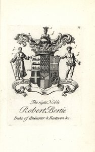 Blason et crête du très noble Robert Bertie - Andrew Johnston