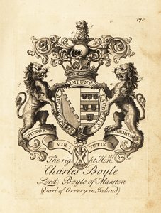 Blason du très honorable Charles Boyle, Lord Boyle de Marston, 4e comte d