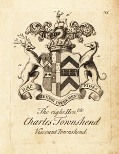 Blason du très honorable Charles Townshend, 2e vicomte Townshend - Andrew Johnston